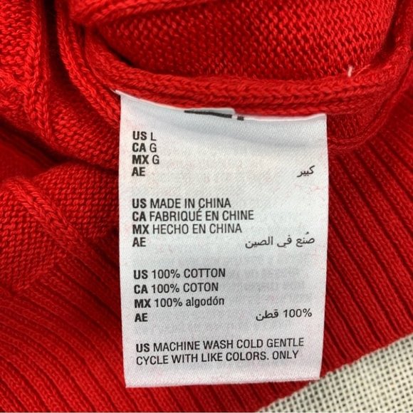 Club Room Mens Cable-Knit Cotton Sweater Ablaze L - Picture 8 of 9